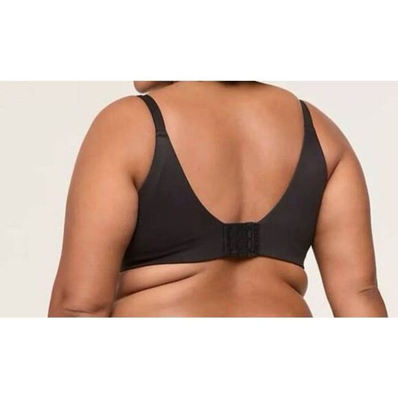 Cacique Invisible Backsmoother Lightly Lined Full Coverage Bra Black Size 46DD - Picture 3 of 9